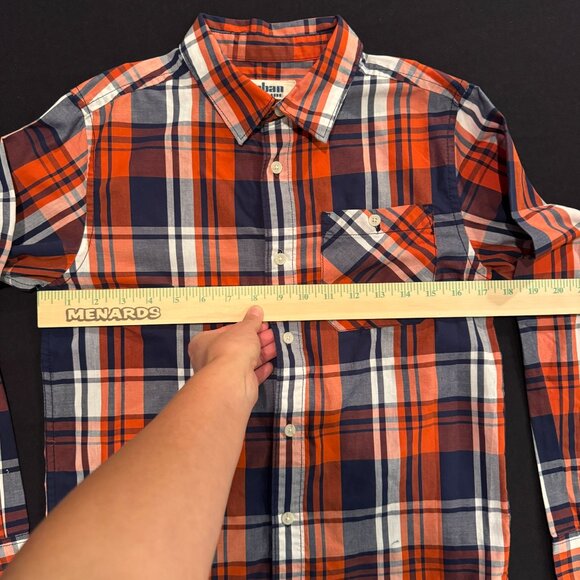 Urban Pipeline Red Blue Checked Button Up Dress Shirt Boys Size Large - Picture 4 of 8
